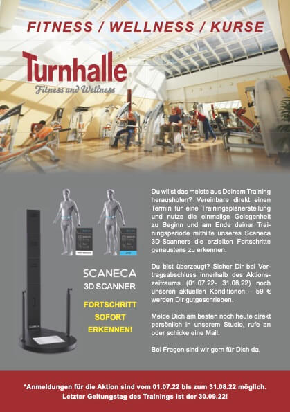 Turnhalle Scanwca  3D SCANNER